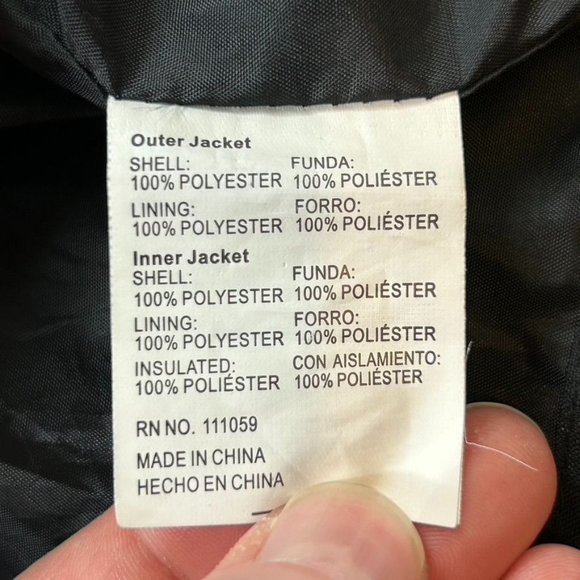 Pulse‎ Jacket Black Hooded Waterproof 3-In-1 Full Zip Size Youth XL (20) - Picture 10 of 11